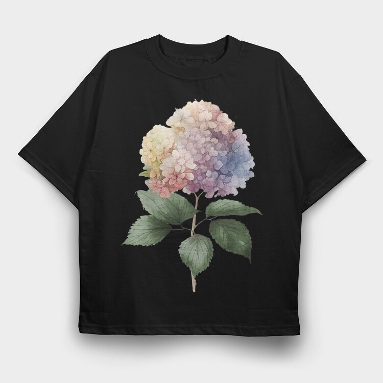 Watercolor Flower Mood, Tricou Oversize Barbati (Unisex)