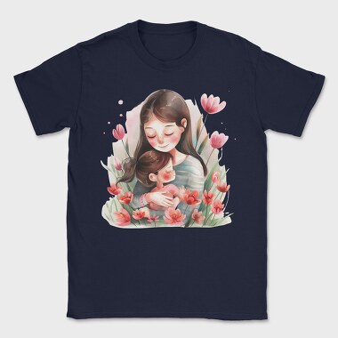 Watercolor Flower Motherhood, Tricou Barbati (Unisex)
