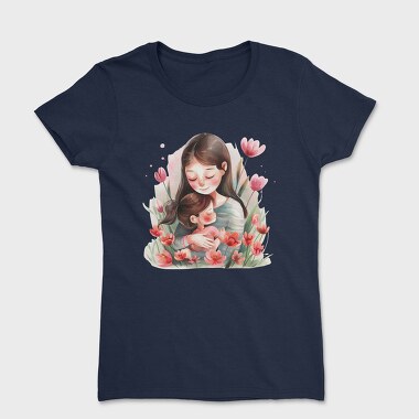 Watercolor Flower Motherhood, Tricou Femei