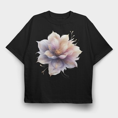 Watercolor Flower Mystique, Tricou Oversize Barbati (Unisex)