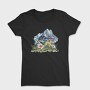 Watercolor Flowers Mountain, Tricou Femei