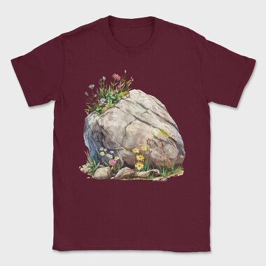 Watercolor Flowers Rock, Tricou Barbati (Unisex)