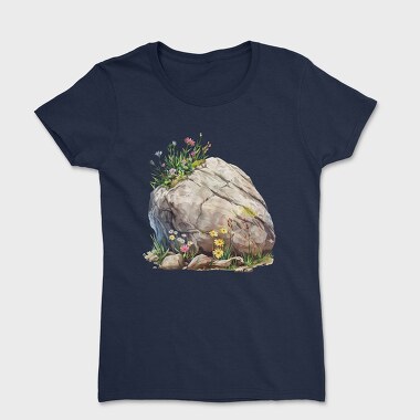 Watercolor Flowers Rock, Tricou Femei