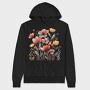 Watercolor Flowers Scandi, Hanorac Oversize Barbati (Unisex)