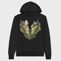 Watercolor Forest Butterfly, Hanorac Oversize Barbati (Unisex)
