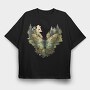 Watercolor Forest Butterfly, Tricou Oversize Barbati (Unisex)