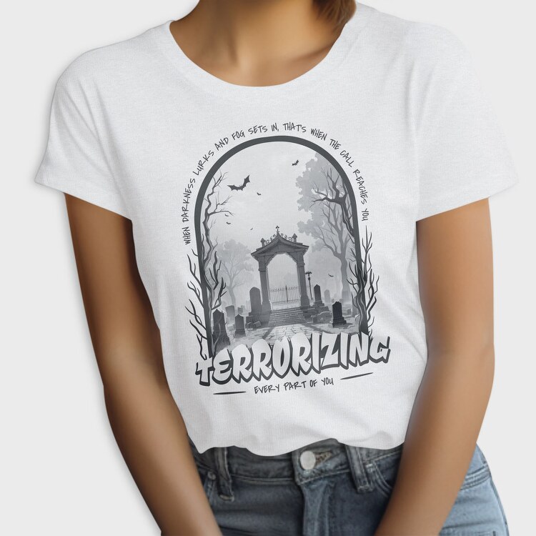 Terrorizing Graveyard When The Darkness, Tricou Femei