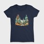 Watercolor Forest Clipart, Tricou Femei