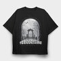 Terrorizing Graveyard When The Darkness, Tricou Oversize Barbati (Unisex)