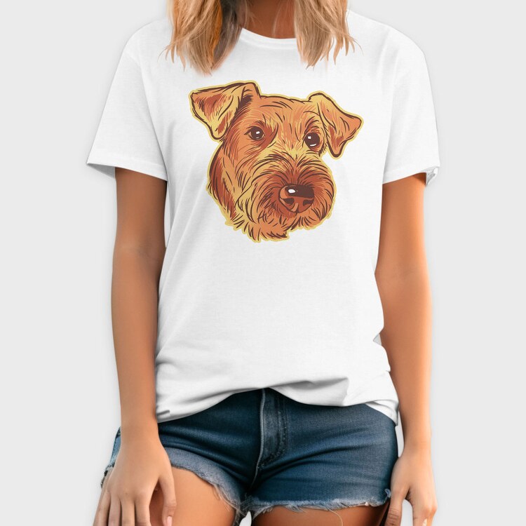Airedale Terrier Dog, Tricou Barbati (Unisex)