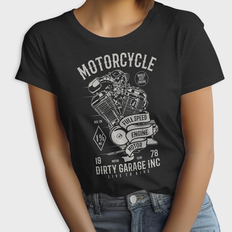 Motorcycle Full Speed Engine, Tricou Femei