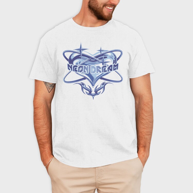 Y3K Neon Dream Heart, Tricou Barbati (Unisex)