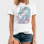 Floral Dragon Peranaken, Tricou Barbati (Unisex)