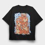 Cute Corgi Dogs Stack Stacked, Tricou Oversize Barbati (Unisex)
