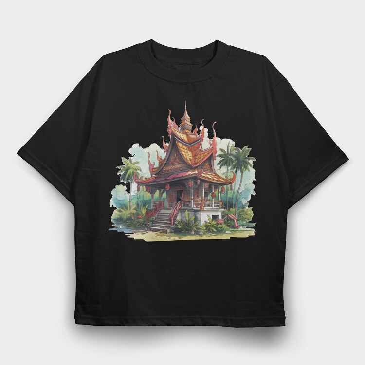 Thai Pavilion, Tricou Oversize Barbati (Unisex)