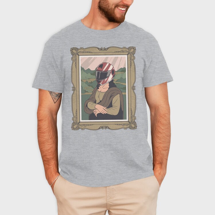 Mona Lisa Helmet, Tricou Barbati (Unisex)