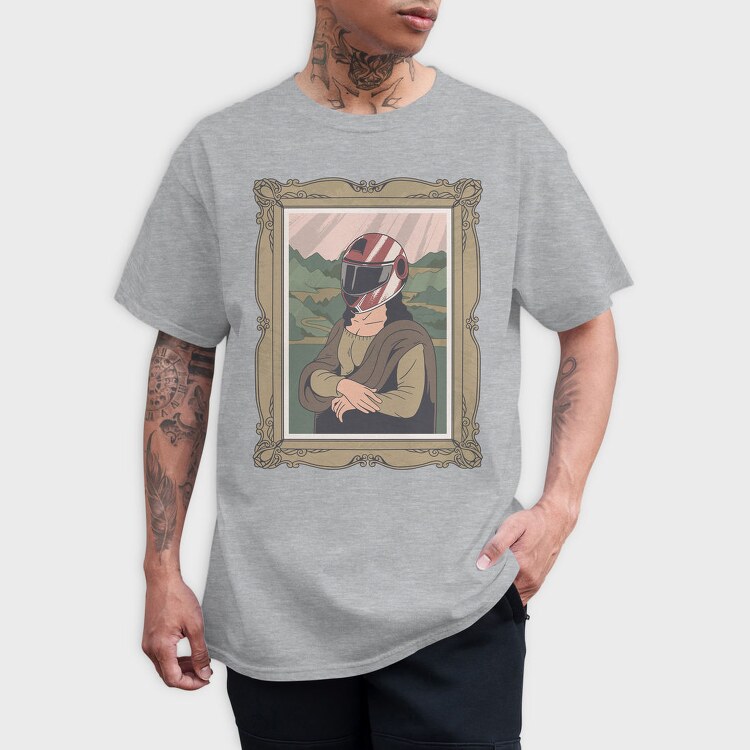 Mona Lisa Helmet, Tricou Barbati (Unisex)
