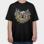 Watercolor Fall Butterfly, Tricou Oversize Barbati (Unisex)
