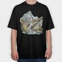 Watercolor Flower Mountain, Tricou Oversize Barbati (Unisex)