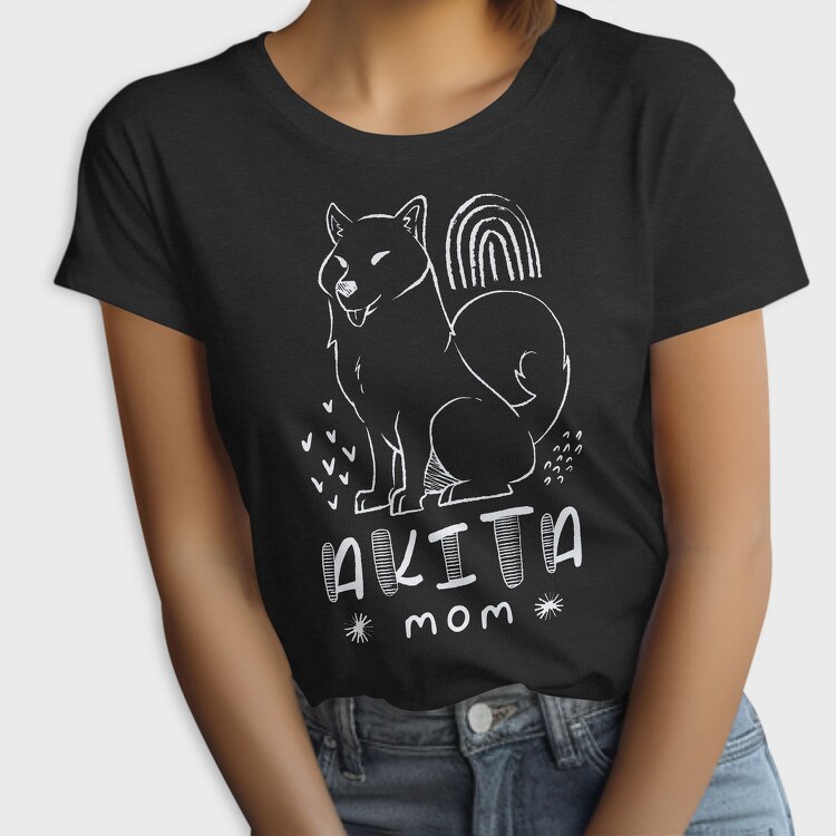 Akita Dog Mom, Tricou Femei