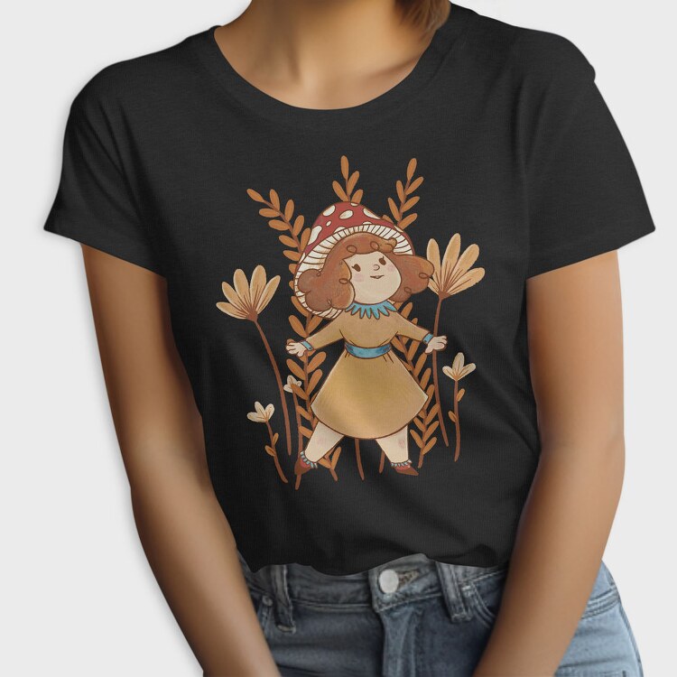 Cute Cottagecore Girl, Tricou Femei