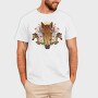 Floral Horses Collage Geometry, Tricou Barbati (Unisex)