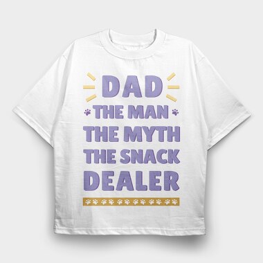 Dad Snack Dealer, Tricou Oversize Barbati (Unisex)