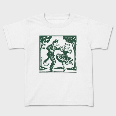 Dancing Foxes Tote, Tricou Copii