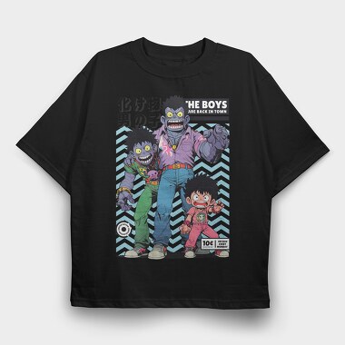 The Boys Anime Style Are Back, Tricou Oversize Barbati (Unisex)