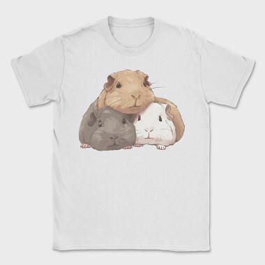 Cute Guinea Pigs, Tricou Barbati (Unisex)
