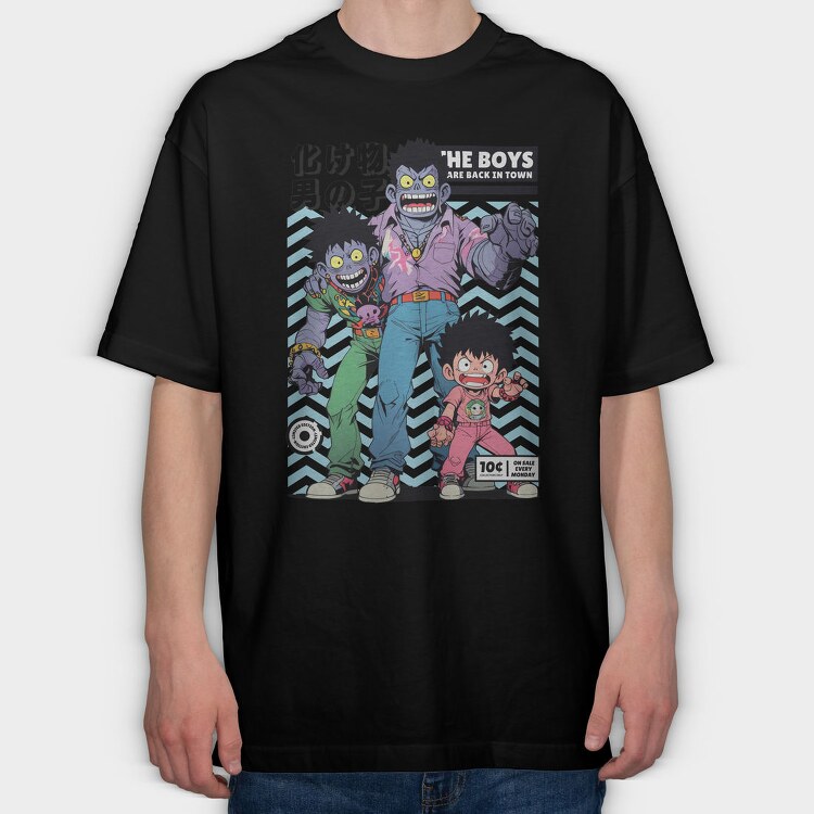 The Boys Anime Style Are Back, Tricou Oversize Barbati (Unisex)
