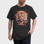 Floral Japanese Tiger Japanesse, Tricou Barbati (Unisex)