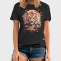 Floral Japanese Tiger Japanesse, Tricou Barbati (Unisex)
