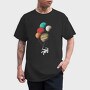 Astronaut Balloons, Tricou Barbati (Unisex)