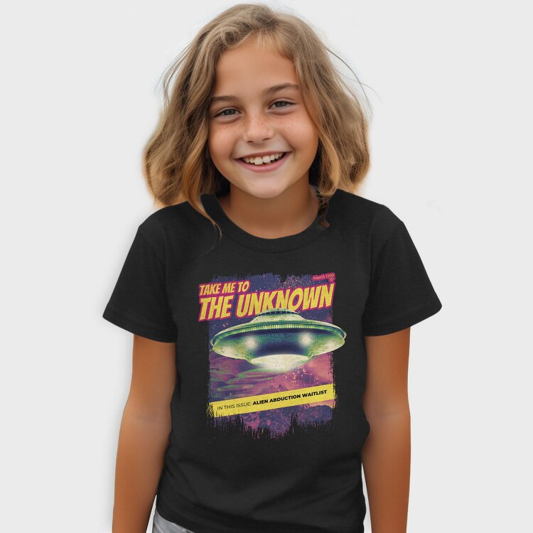 Alien Abduction Magazine Ovnis The Unknown, Tricou Copii