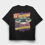 Alien Abduction Magazine Ovnis The Unknown, Tricou Oversize Barbati (Unisex)