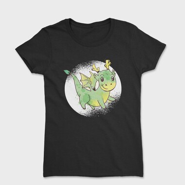 Cute Dragon Watercolor, Tricou Femei