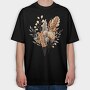 Watercolor Fall Dried Flowers, Tricou Oversize Barbati (Unisex)