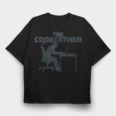 The Codefather Parody Programmer, Tricou Oversize Barbati (Unisex)