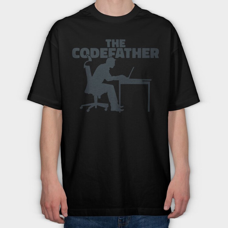 The Codefather Parody Programmer, Tricou Oversize Barbati (Unisex)