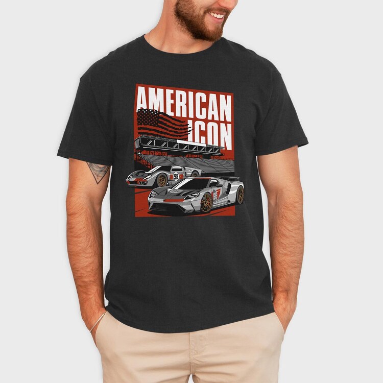 Ford GT40 - American Icon, Tricou Barbati (Unisex)