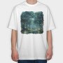Watercolor Fireflies Night, Tricou Oversize Barbati (Unisex)