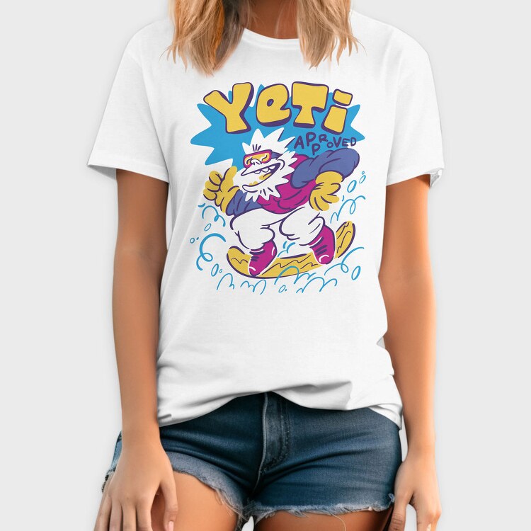 Yeti Approved Winter, Tricou Barbati (Unisex)