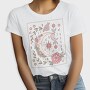 Floral Ornamental Moon Decoration, Tricou Femei
