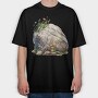 Watercolor Flowers Rock, Tricou Oversize Barbati (Unisex)