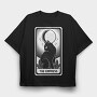 The Empress Tarot Card Cat, Tricou Oversize Barbati (Unisex)