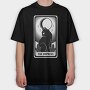 The Empress Tarot Card Cat, Tricou Oversize Barbati (Unisex)