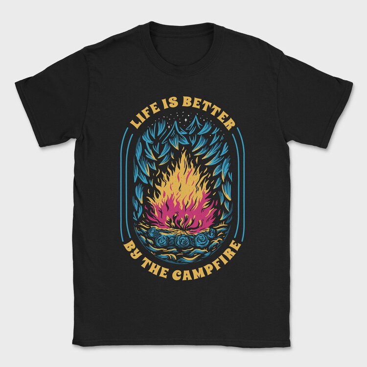 Life Is Better by the Campfire, Tricou Barbati (Unisex)