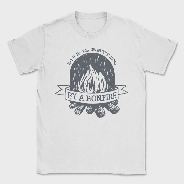 Life Is Better by a Bonfire, Tricou Barbati (Unisex)
