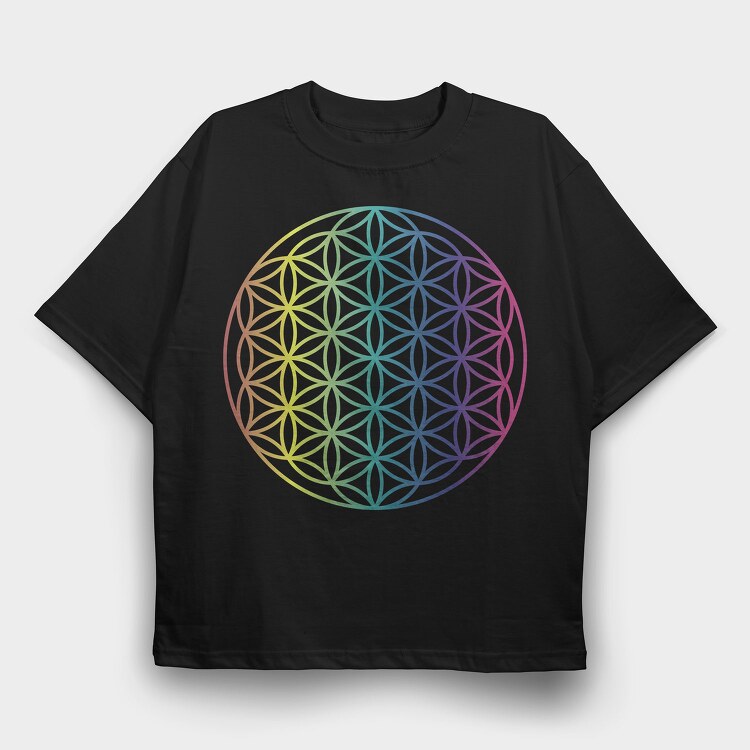 Life Flower, Tricou Oversize Barbati (Unisex)